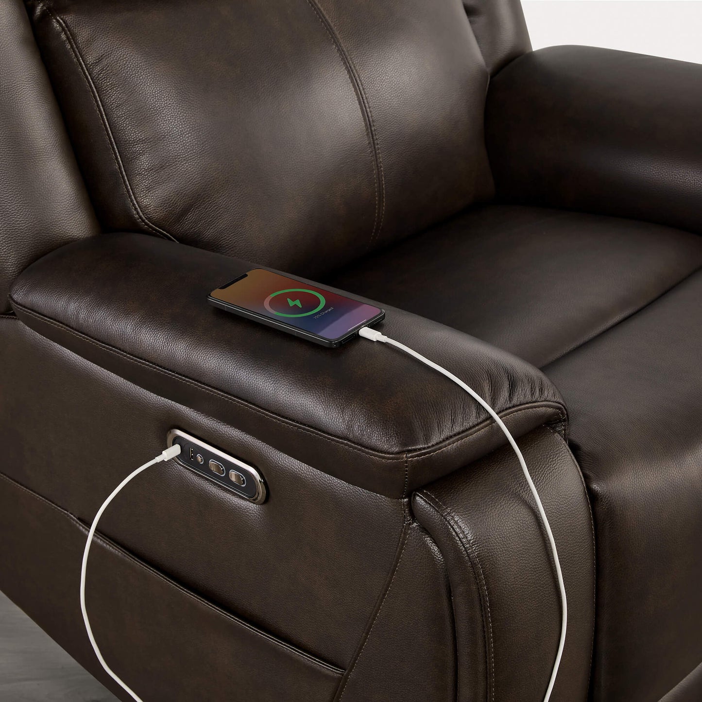 Zero Wall Hugger Recliner with Built-In Cup Holder