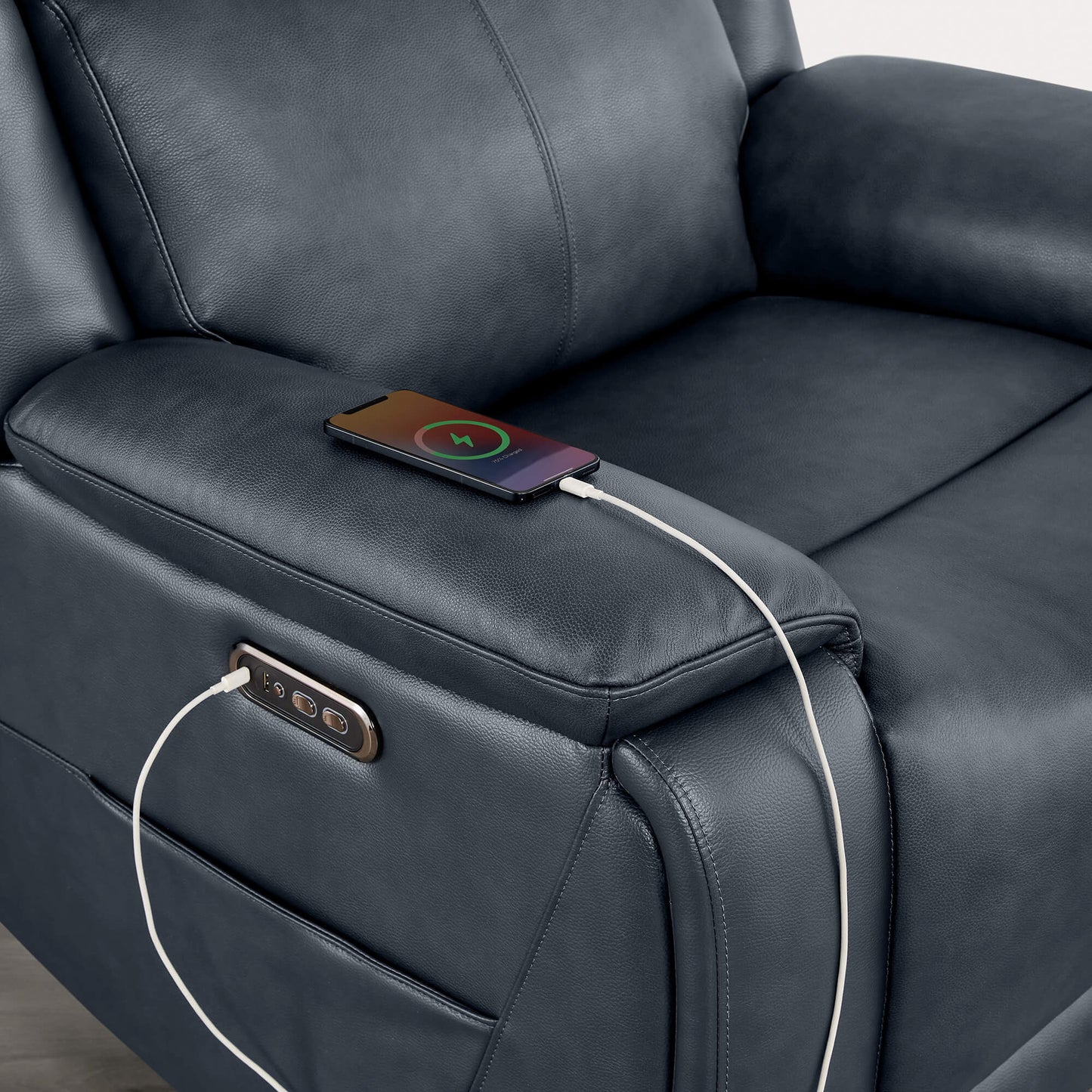 Zero Wall Hugger Recliner with Built-In Cup Holder