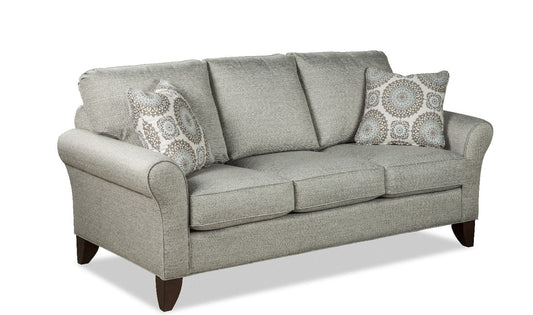 3-Seater Fabric Sofa with Rolled Arms in Zoey Design